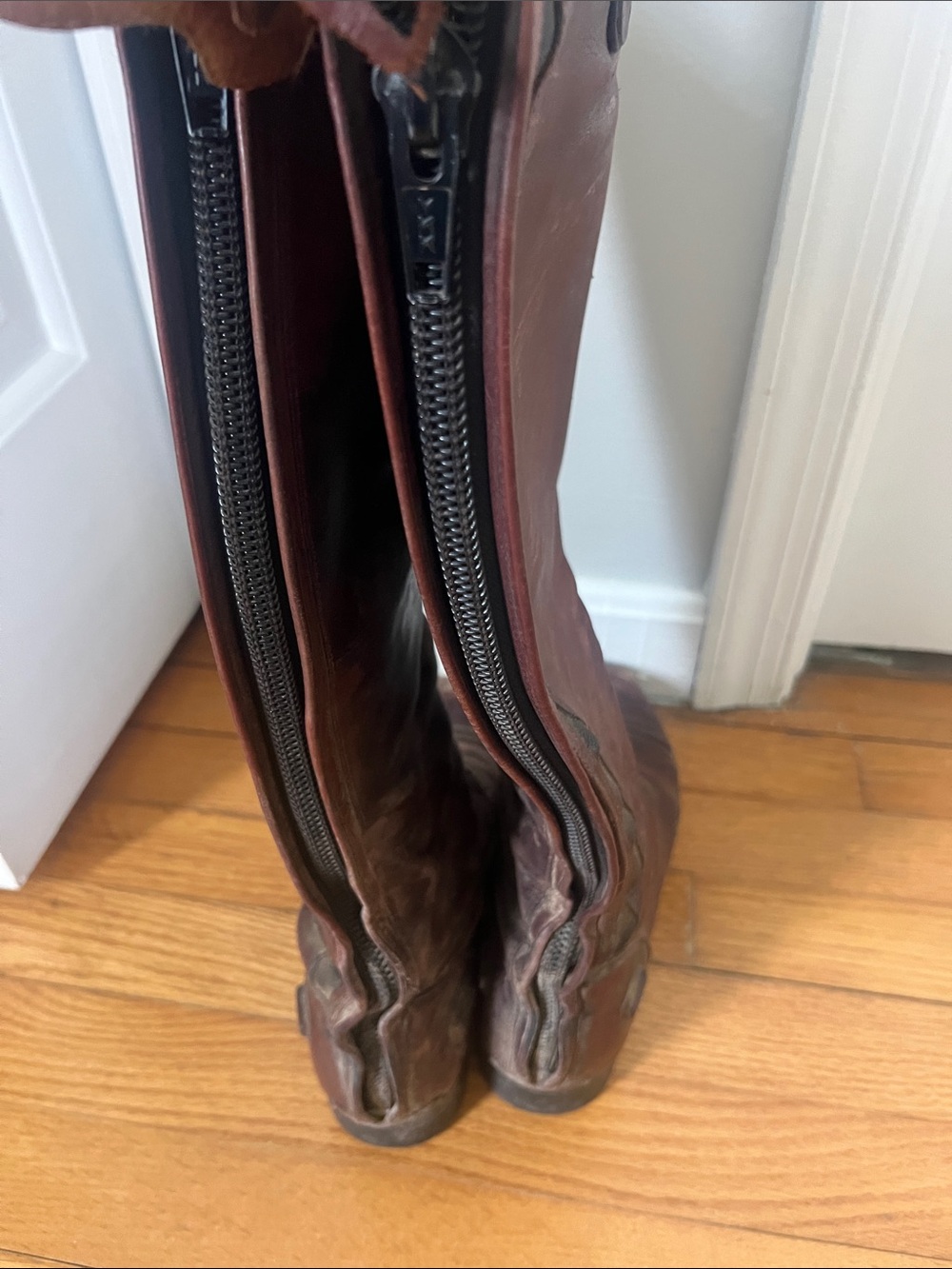 Ariat Tall field Leather Riding Boots in cognac brown - Picture 3 of 5